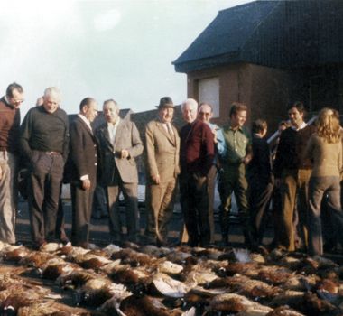A shooting party, from the archive.