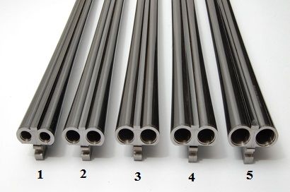 From left: .410, 28, 20, 16 and 12 gauge.