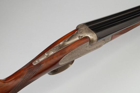 Ugartechea Model 110 sidelock shotgun: detail 2 of 4