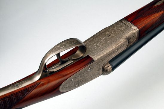 Ugartechea Model 110 sidelock shotgun: detail 3 of 4