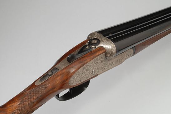 Ugartechea Model 257 sidelock shotgun: detail 1 of 4