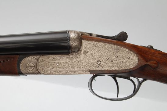 Ugartechea Model 357 sidelock shotgun: detail 2 of 4