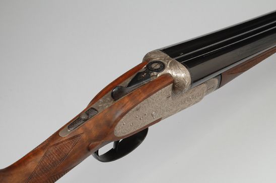 Ugartechea Model 357 sidelock shotgun: detail 3 of 4