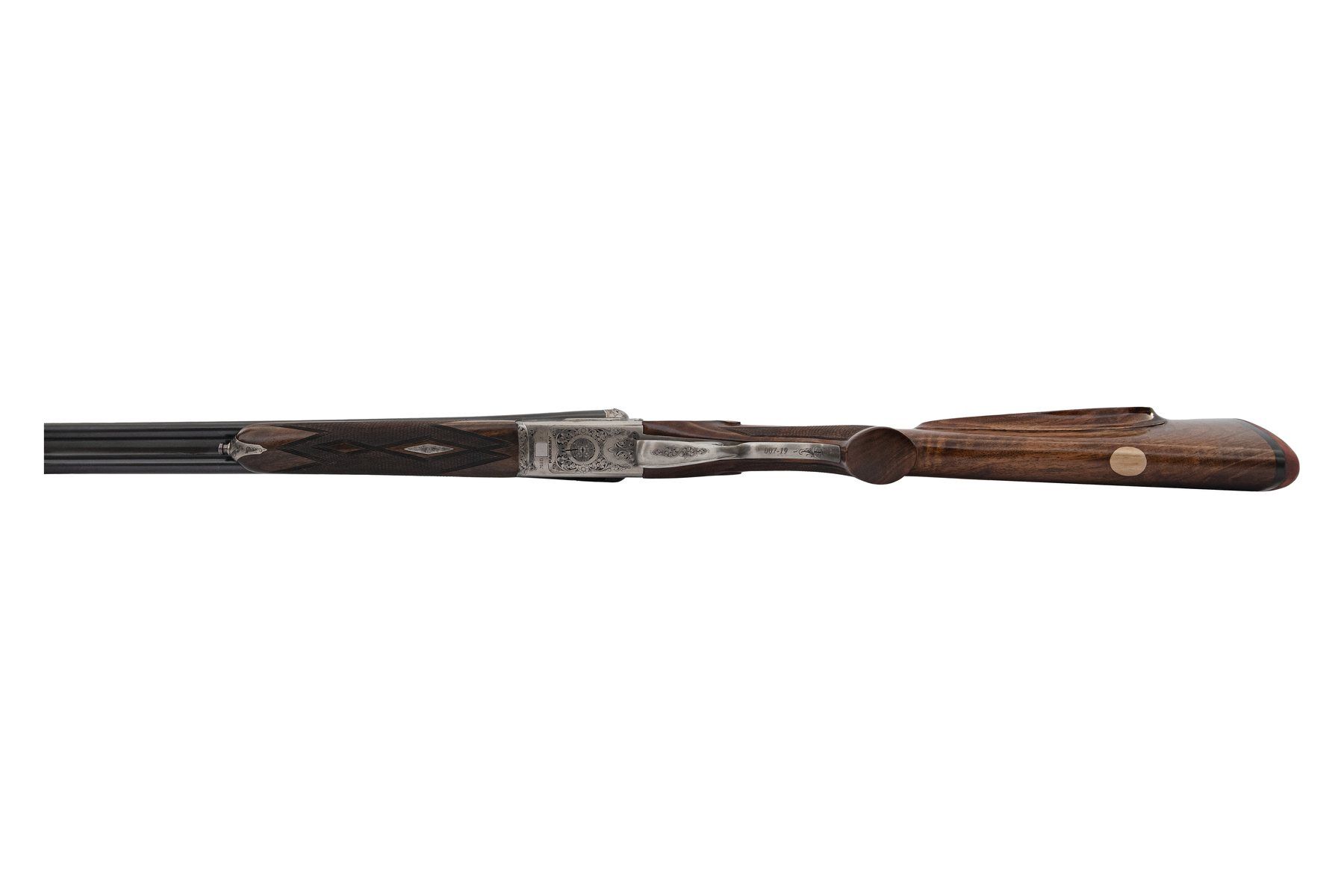 Ugartechea Modelo 3, rifle express doble de báscula: vista inferior