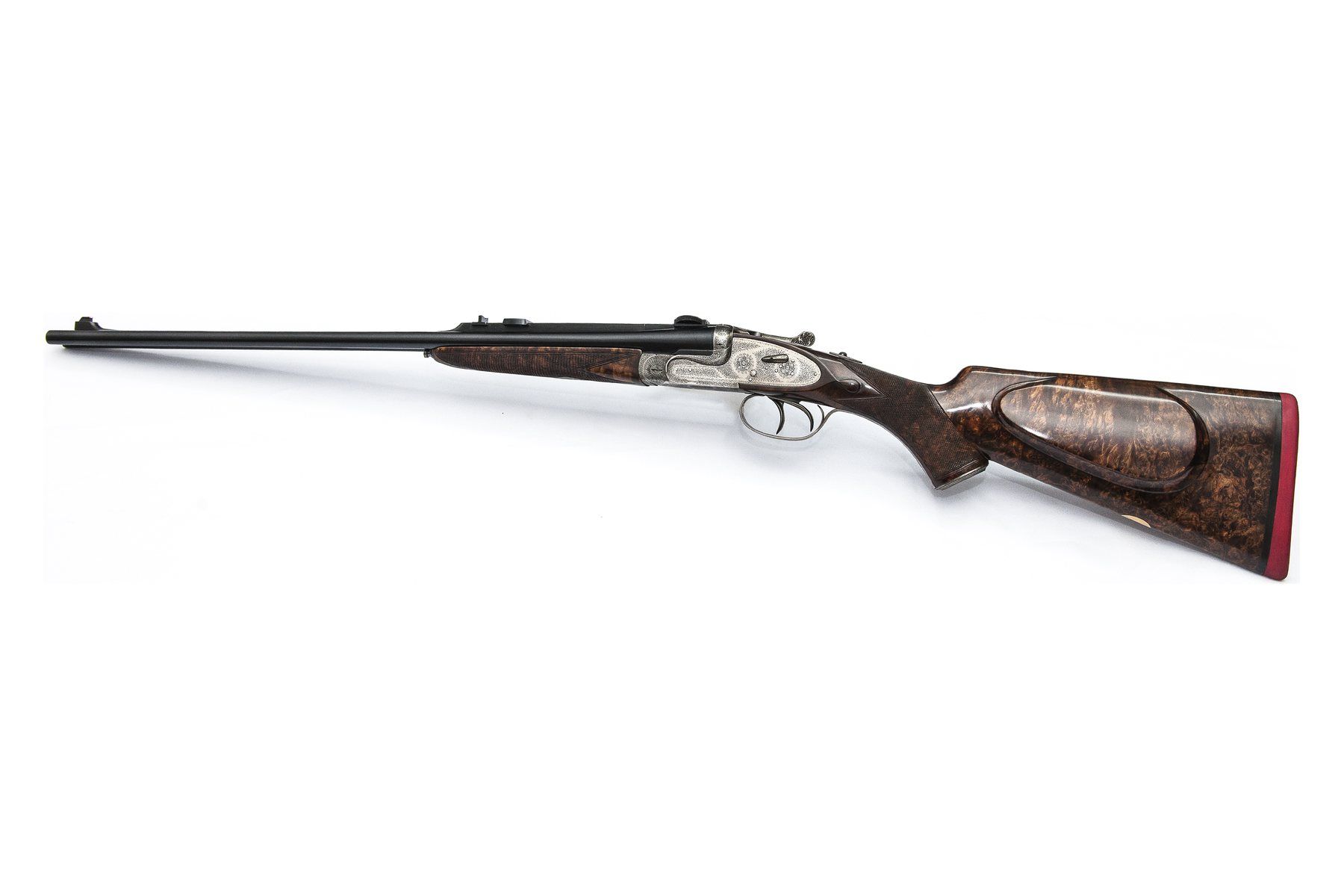 Ugartechea Model V, sidelock double express rifle: side view