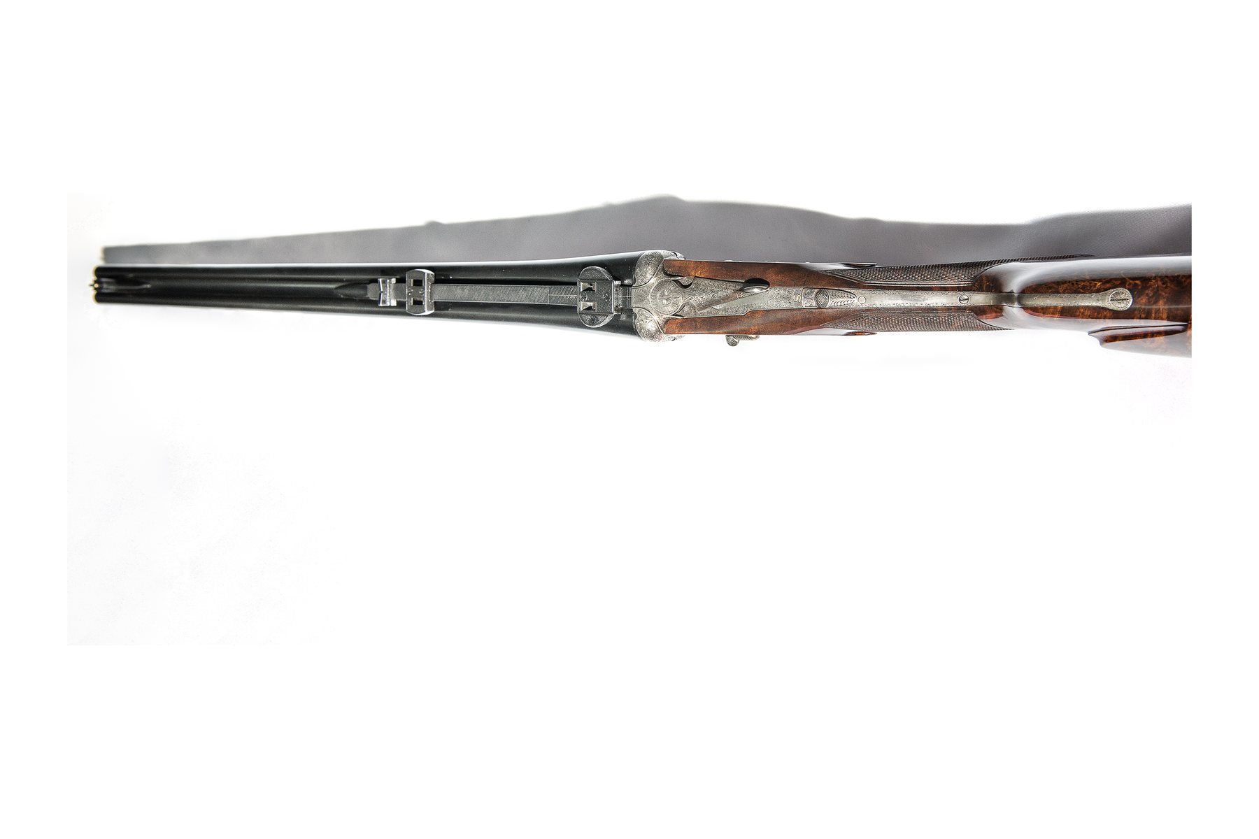 Ugartechea Model V, sidelock double express rifle: from above